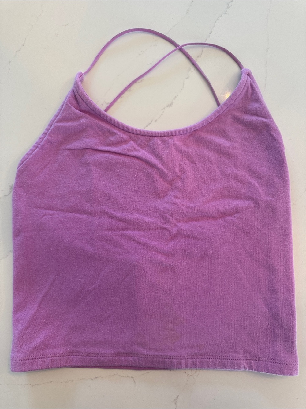 American Eagle Outfitters Lavender Cross-Back Camisole